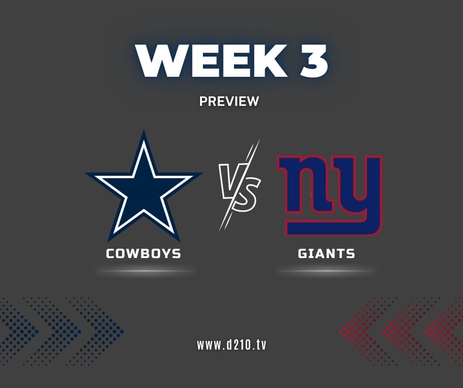 Dallas Cowboys vs New York Giants Preview - D210SPORTS